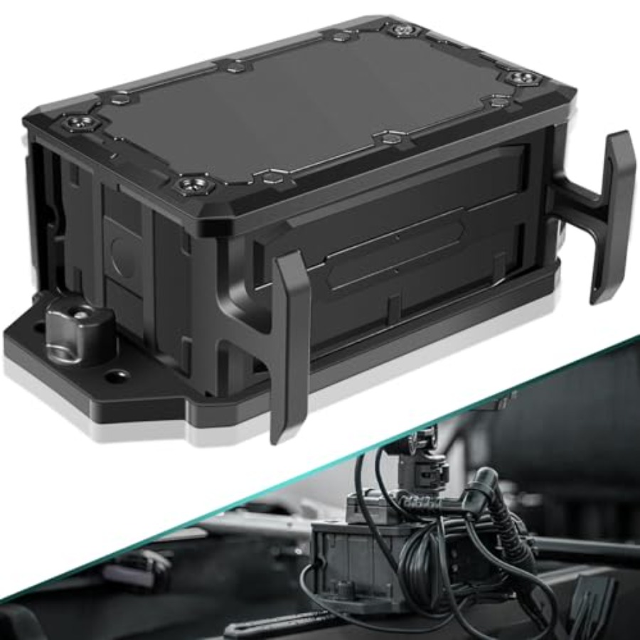 Fish Finder Mount - Scatola Batteria su Binario per Ecoscandagli: